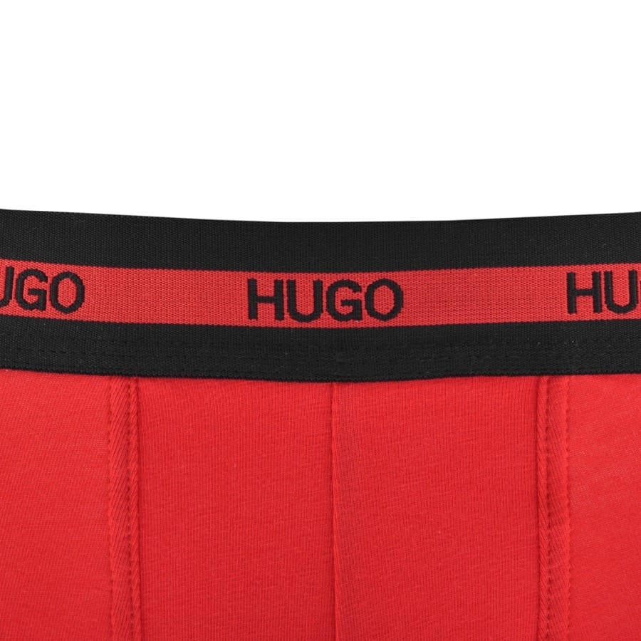 Alternative Image for ProductHUGO Double Pack Boxers Black3